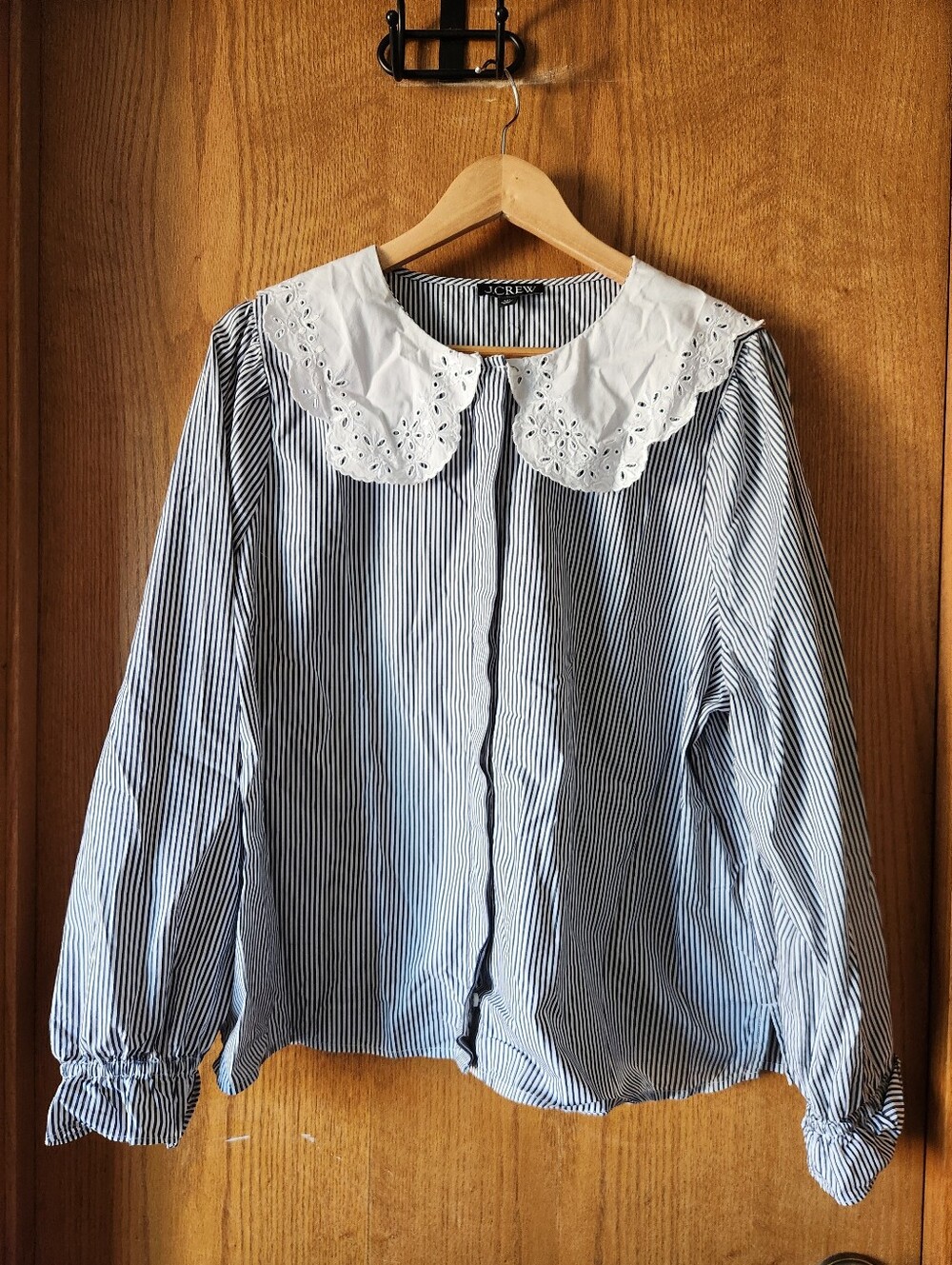 Jcrew Eyelet Collar Buttondown